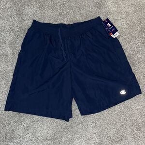 New w/tags Champion Navy Blue double dry model work out gym shorts L